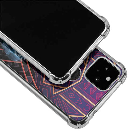 Marvel Black Panther Wakanda Salute Google Pixel 5a 5G Clear Case
